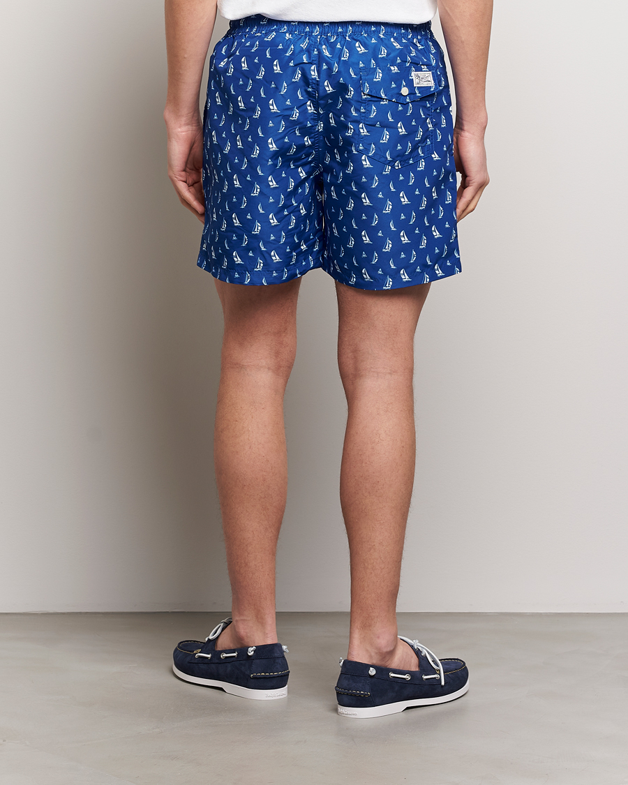 Herre | Badeshorts | Polo Ralph Lauren | Recycled Traveler Printed Swimshorts Blue Sail