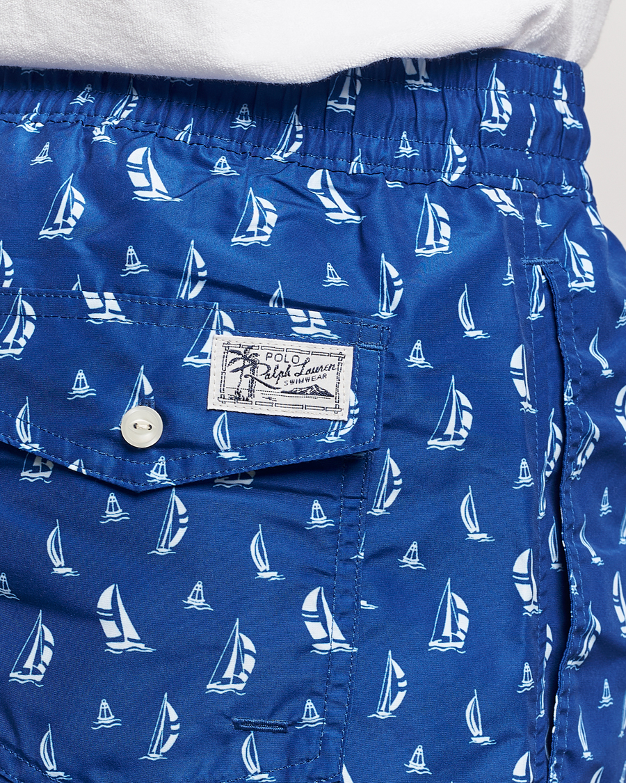 Herre | Badeshorts | Polo Ralph Lauren | Recycled Traveler Printed Swimshorts Blue Sail