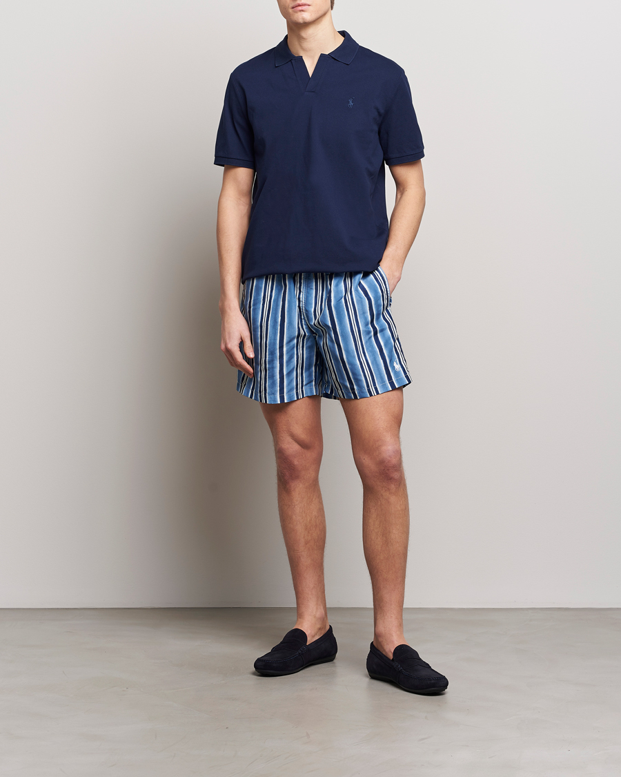 Herre | Badeshorts | Polo Ralph Lauren | Recyceled Traveler Striped Swimshorts Saltwashed