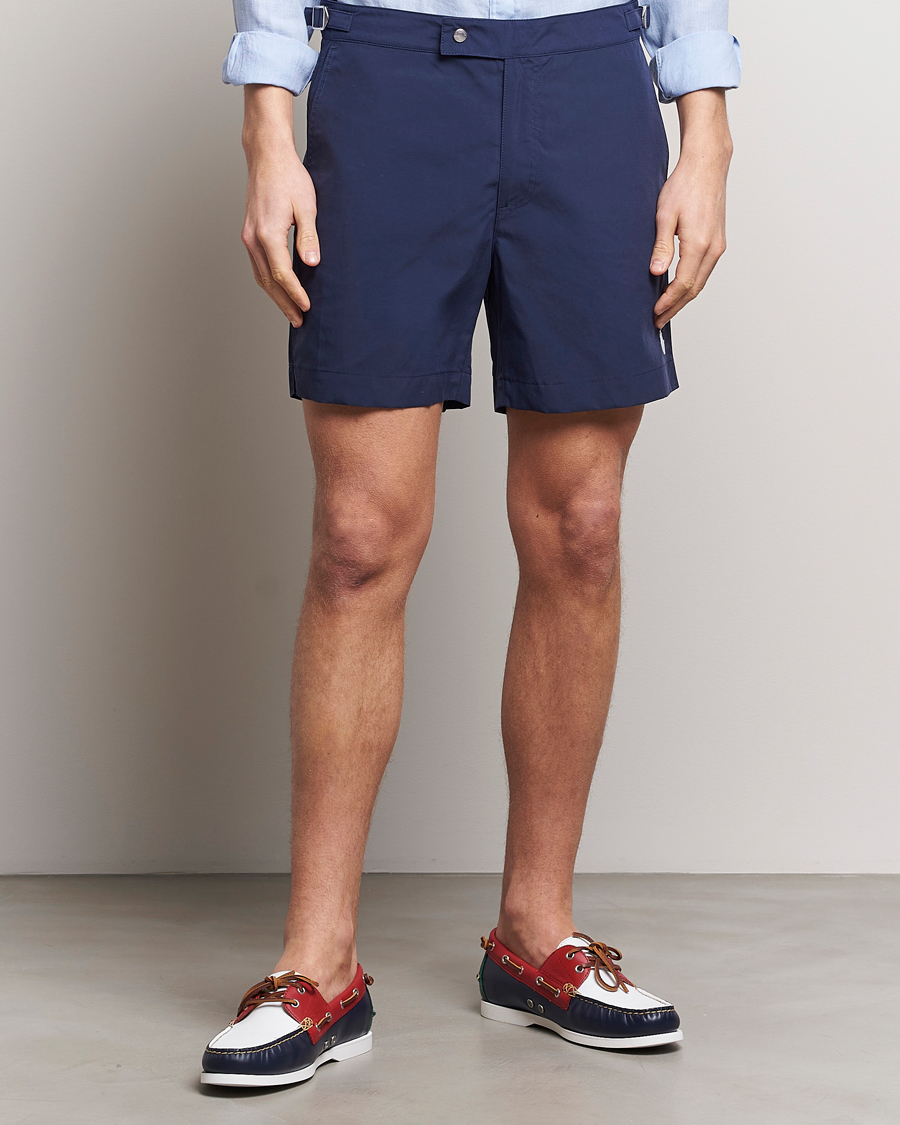 Herr | Snörade Badbyxor | Polo Ralph Lauren | Monaco Swimshorts Newport Navy