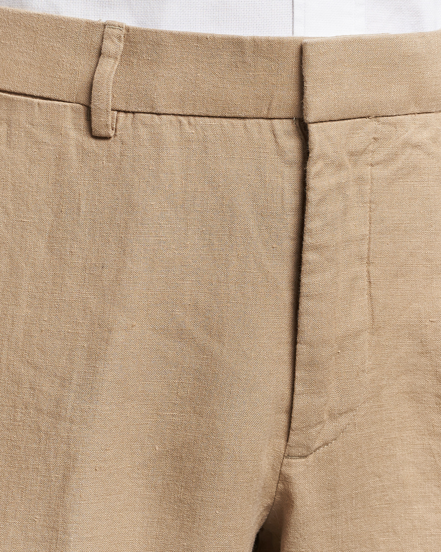 Herre | Bukser | Polo Ralph Lauren | Linen Pleated Trousers Coastal Beige
