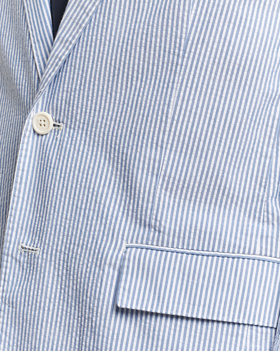 Herre | Dressjakker | Polo Ralph Lauren | Seersucker Sportcoat Bright Blue/White