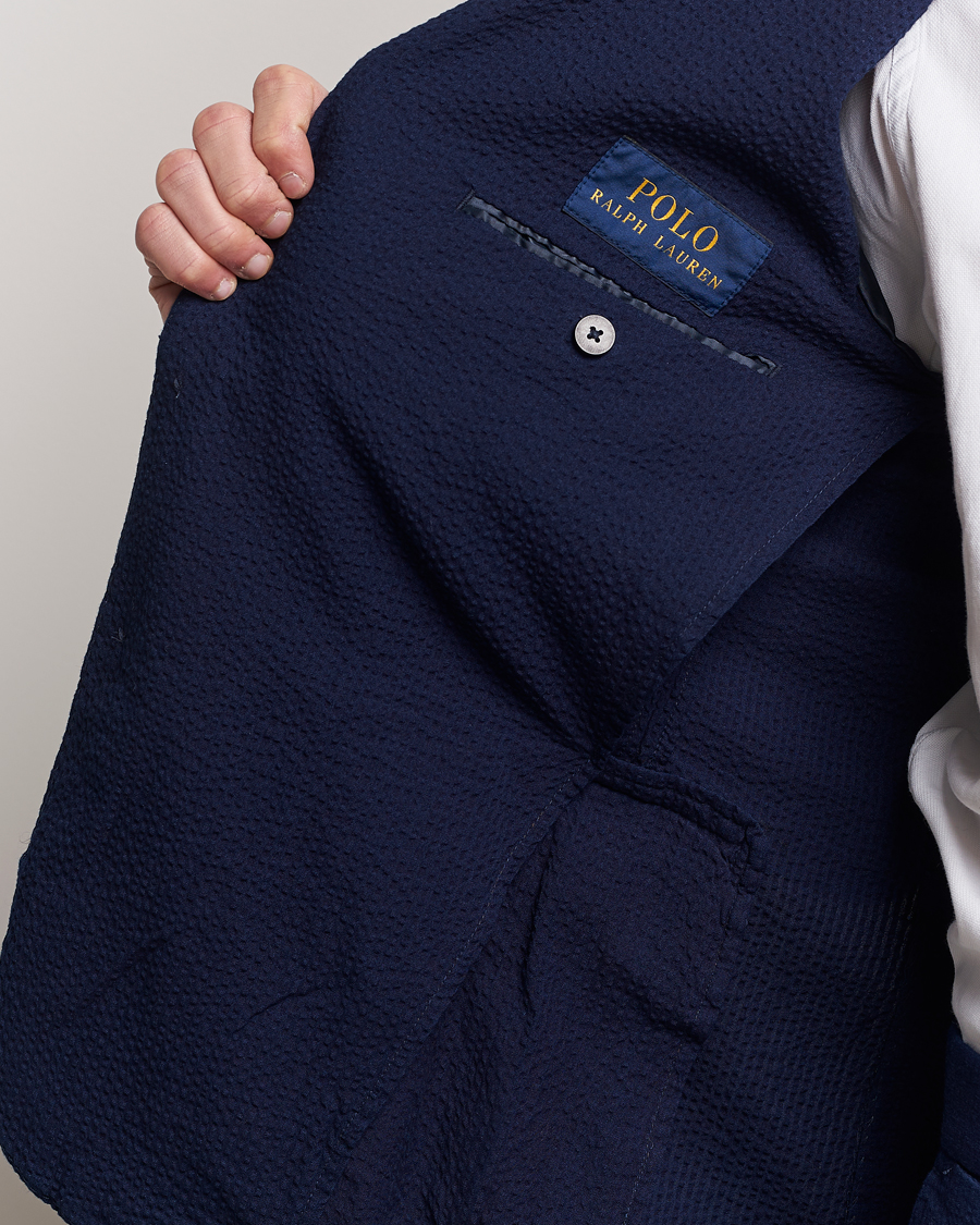 Herre | Dressjakker | Polo Ralph Lauren | Seersucker Sportcoat Indigo