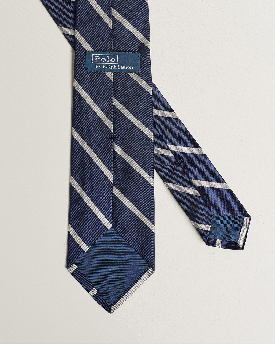 Herre | Slips | Polo Ralph Lauren | Striped Tie Navy/White