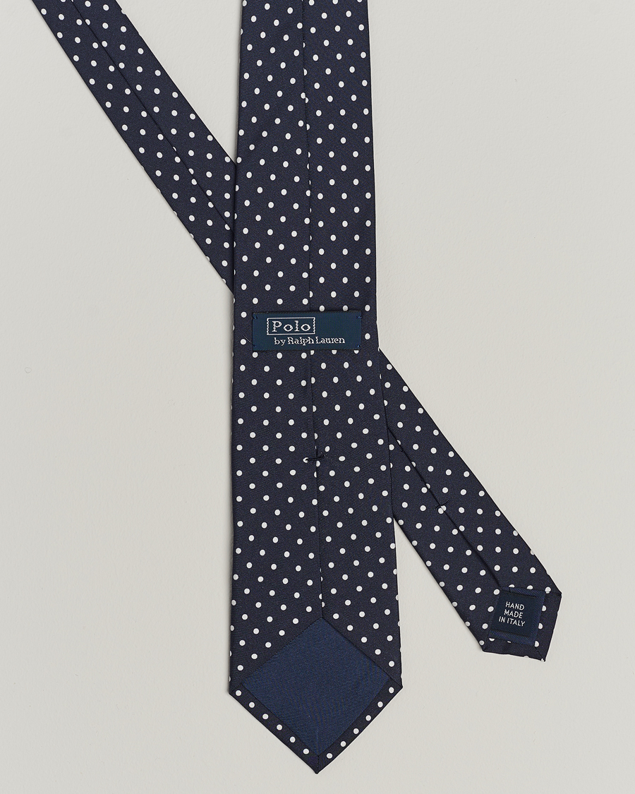 Herre | Polo Ralph Lauren St James Spot Tie Navy/White | Polo Ralph Lauren | St James Spot Tie Navy/White