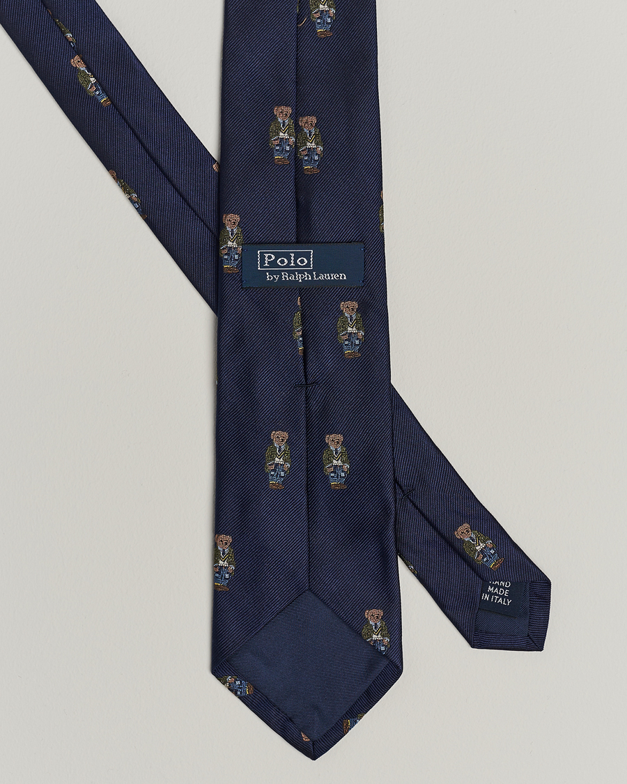 Herre | Polo Ralph Lauren Heritage Bear Tie Navy | Polo Ralph Lauren | Heritage Bear Tie Navy