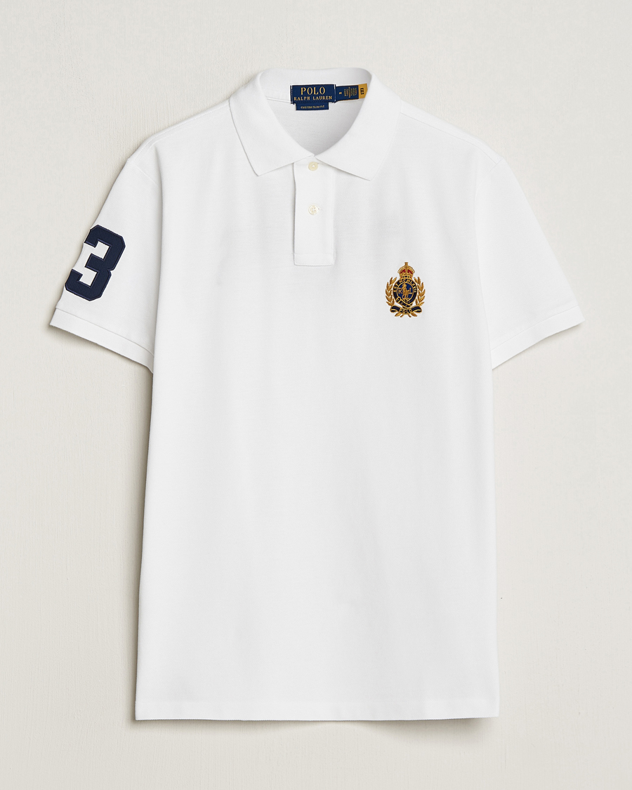 Herre | Pikéer | Polo Ralph Lauren | Custom Slim Fit Match Club Polo White