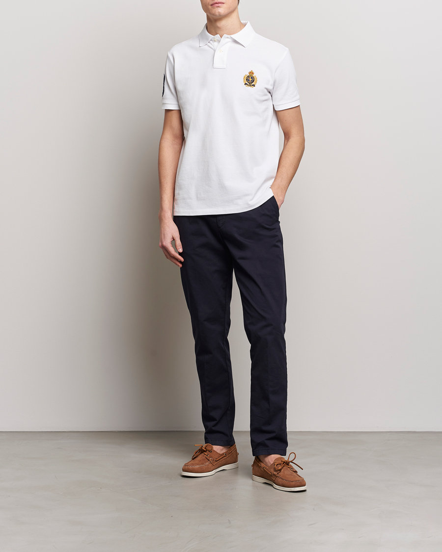 Herre | Pikéer | Polo Ralph Lauren | Custom Slim Fit Match Club Polo White