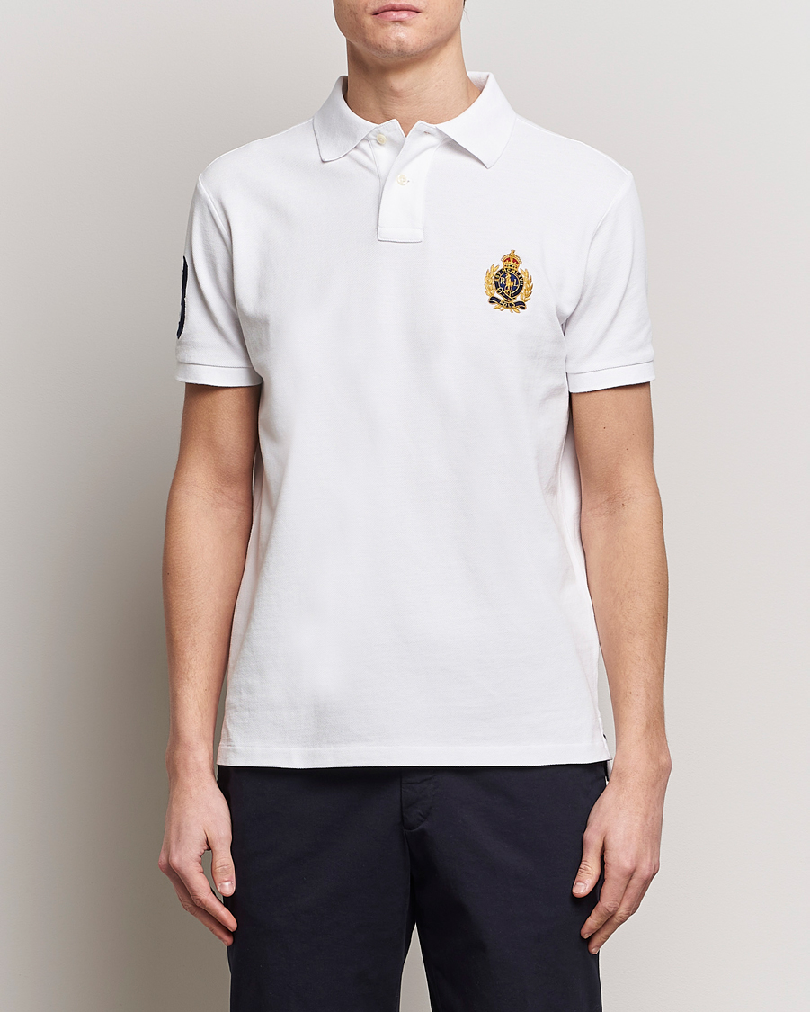 Herre | Kortermet piké | Polo Ralph Lauren | Custom Slim Fit Match Club Polo White