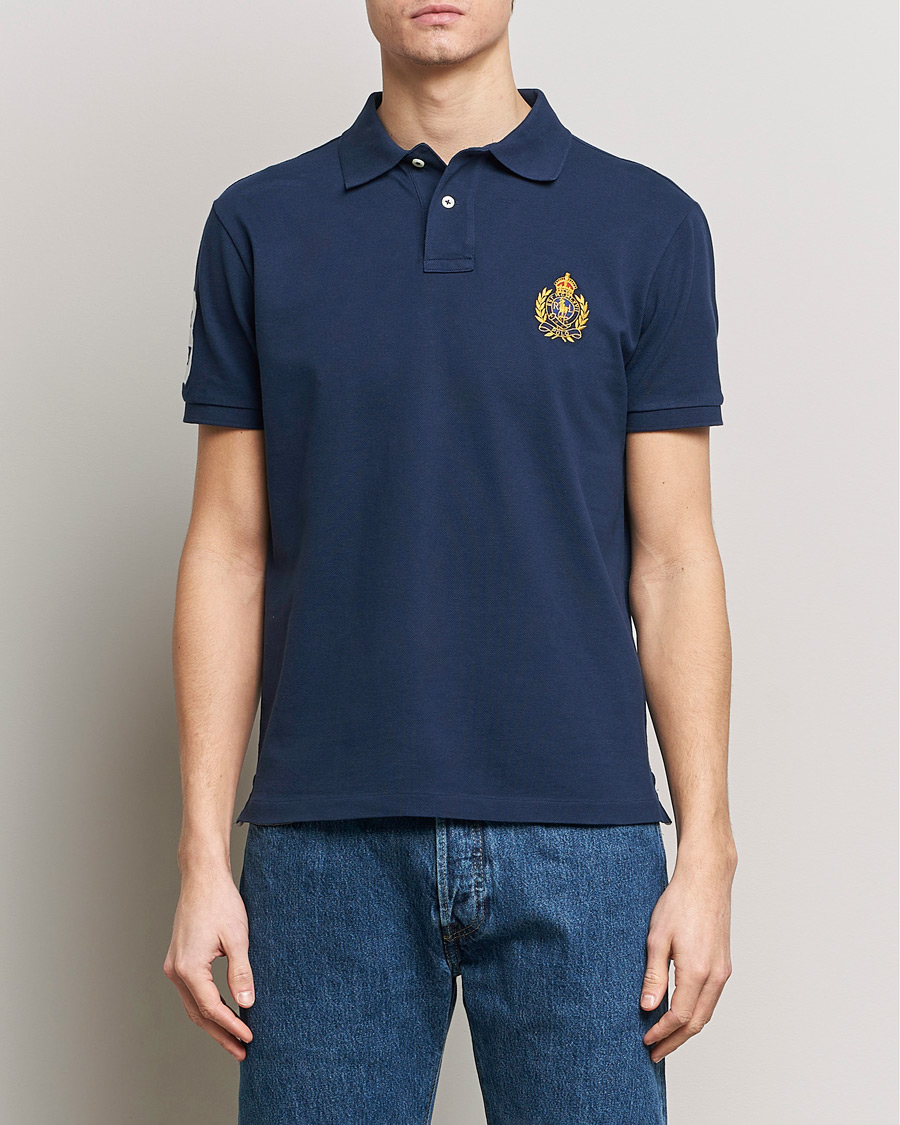 Herre | Pikéer | Polo Ralph Lauren | Custom Slim Fit Match Club Polo Newport Navy