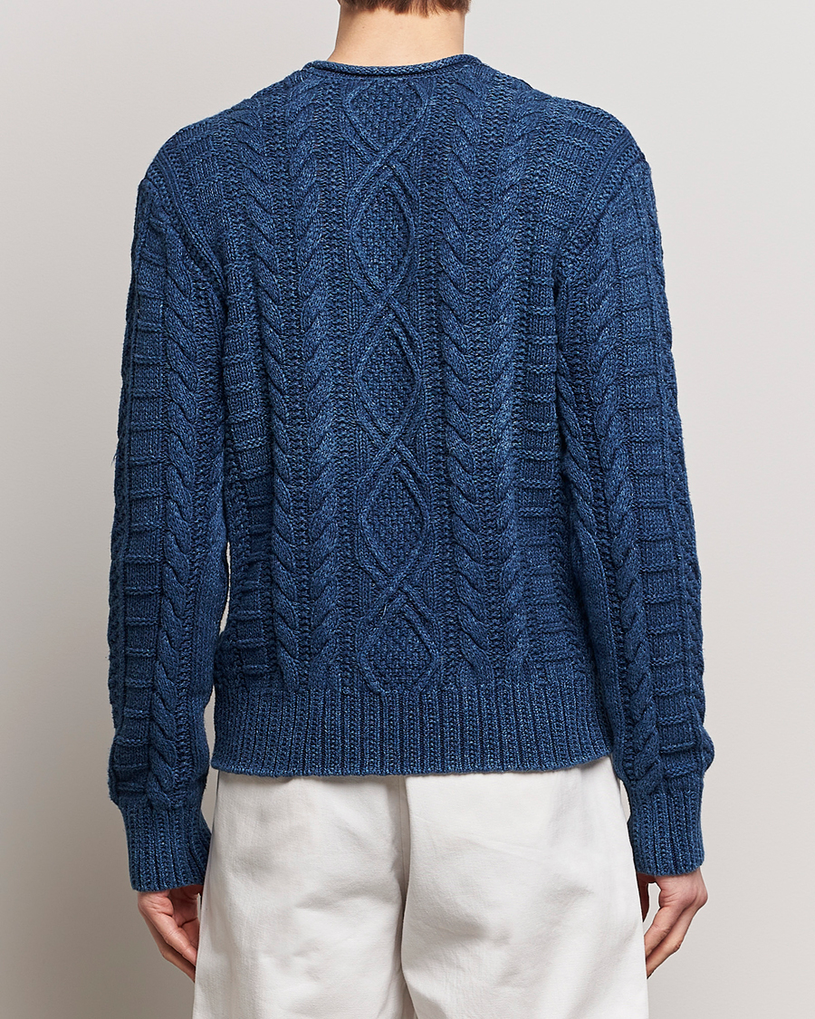 Herre | Gensere | Polo Ralph Lauren | Cotton Fisherman Sweater Indigo