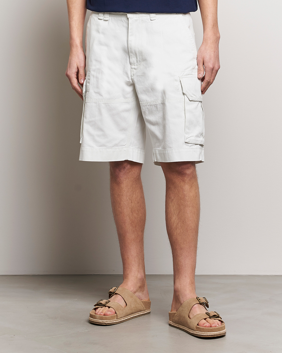 Herre | Shorts | Polo Ralph Lauren | Slub Twill Cargo Shorts Deckwash White
