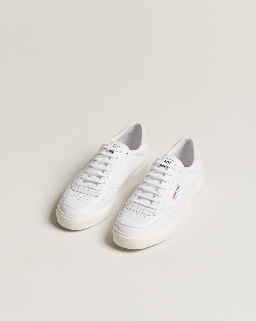 Herre | Hvite sneakers | Superga | 3843 Leather Sneaker White