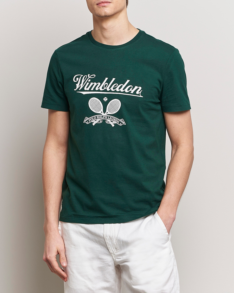 Herre | Kortermede t-shirts | Polo Ralph Lauren | Wimbledon Printed Tee Moss Agate