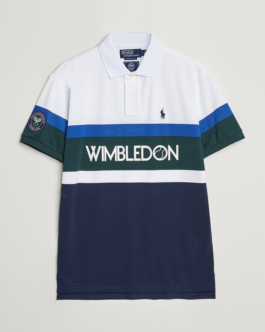 Herre | Pikéer | Polo Ralph Lauren | Wimbledon Block Custom Slim Fit Polo Refined Navy/Multi