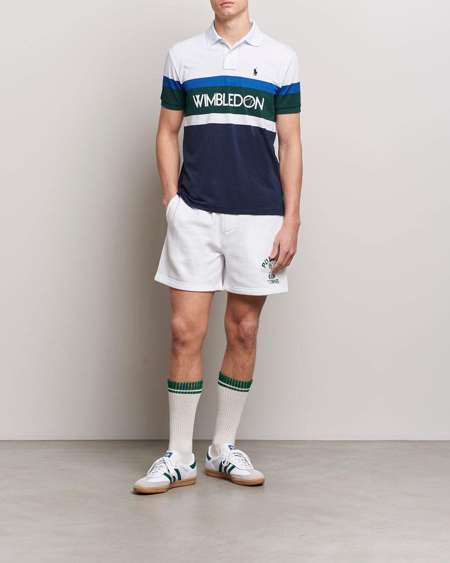 Herre | Pikéer | Polo Ralph Lauren | Wimbledon Block Custom Slim Fit Polo Refined Navy/Multi