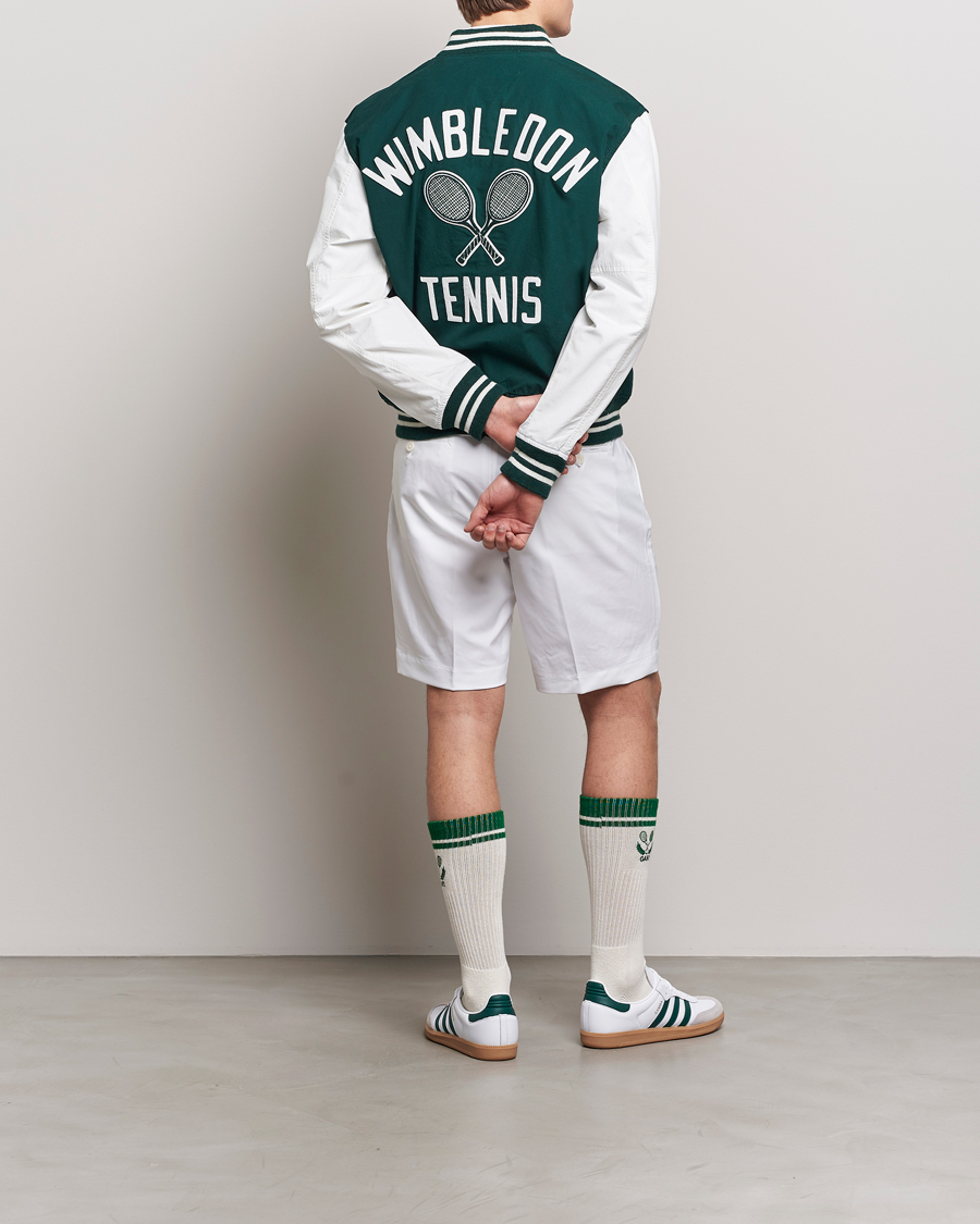 Herre | Jakker | Polo Ralph Lauren | Wimbledon Bomber Jacket White/Moss Agate
