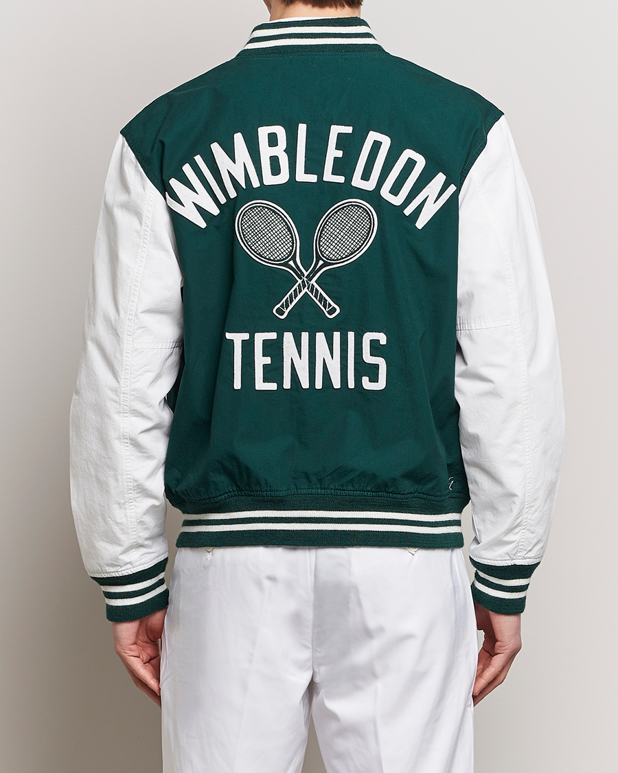 Herre | Jakker | Polo Ralph Lauren | Wimbledon Bomber Jacket White/Moss Agate