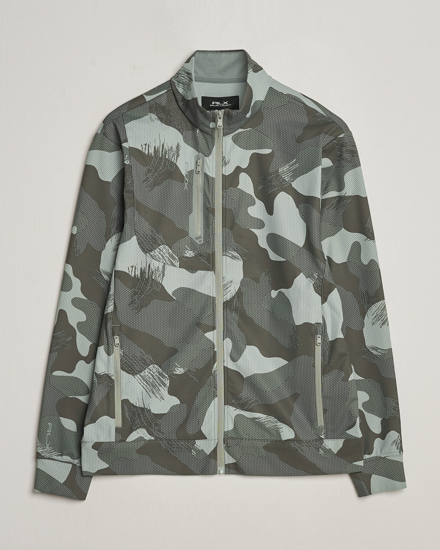 Herre | Gensere | RLX Ralph Lauren | Warp Tech Jersey Camo Full Zip Grey