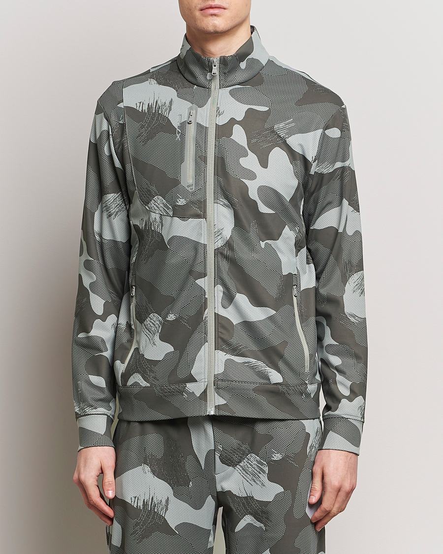 Herre | Gensere | RLX Ralph Lauren | Warp Tech Jersey Camo Full Zip Grey