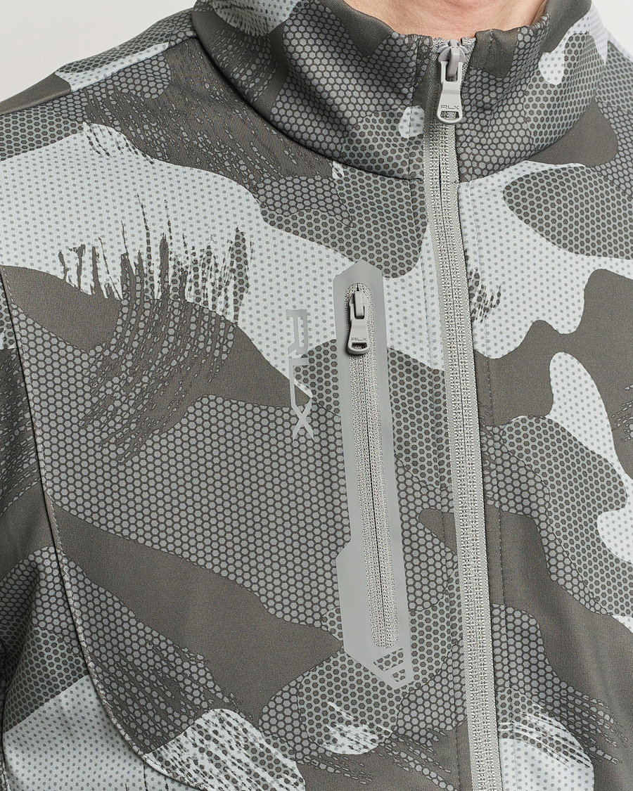 Herre | Gensere | RLX Ralph Lauren | Warp Tech Jersey Camo Full Zip Grey