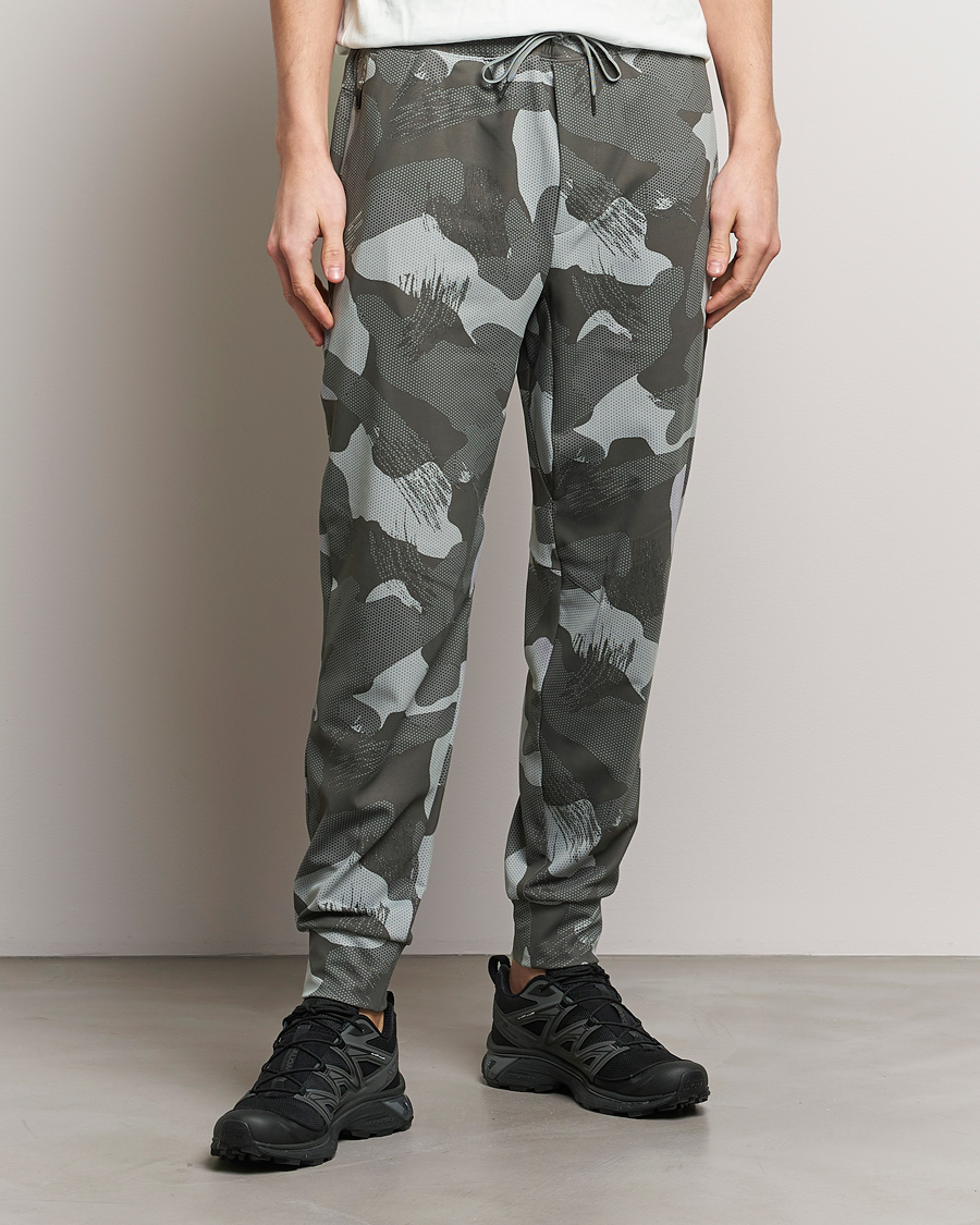 Herre | Active | RLX Ralph Lauren | Warp Tech Jersey Camo Sweatpants Grey