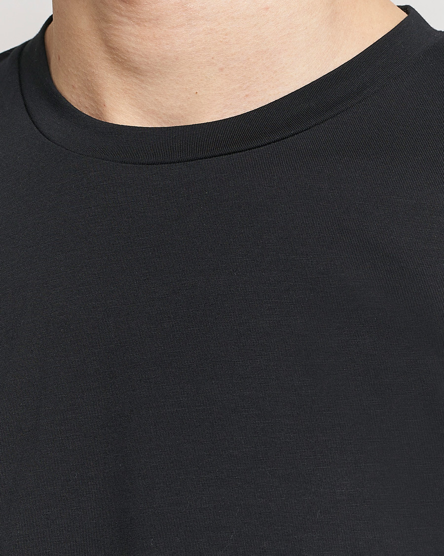 Herre | T-Shirts | Sunspel | Riviera Midweight T-Shirt Black
