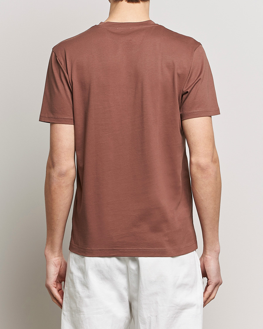 Herre | T-Shirts | Sunspel | Riviera Midweight Tee Brown