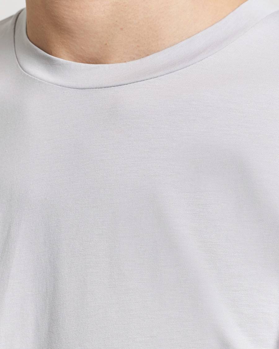 Herre | T-Shirts | Sunspel | Riviera Midweight Tee Smoke