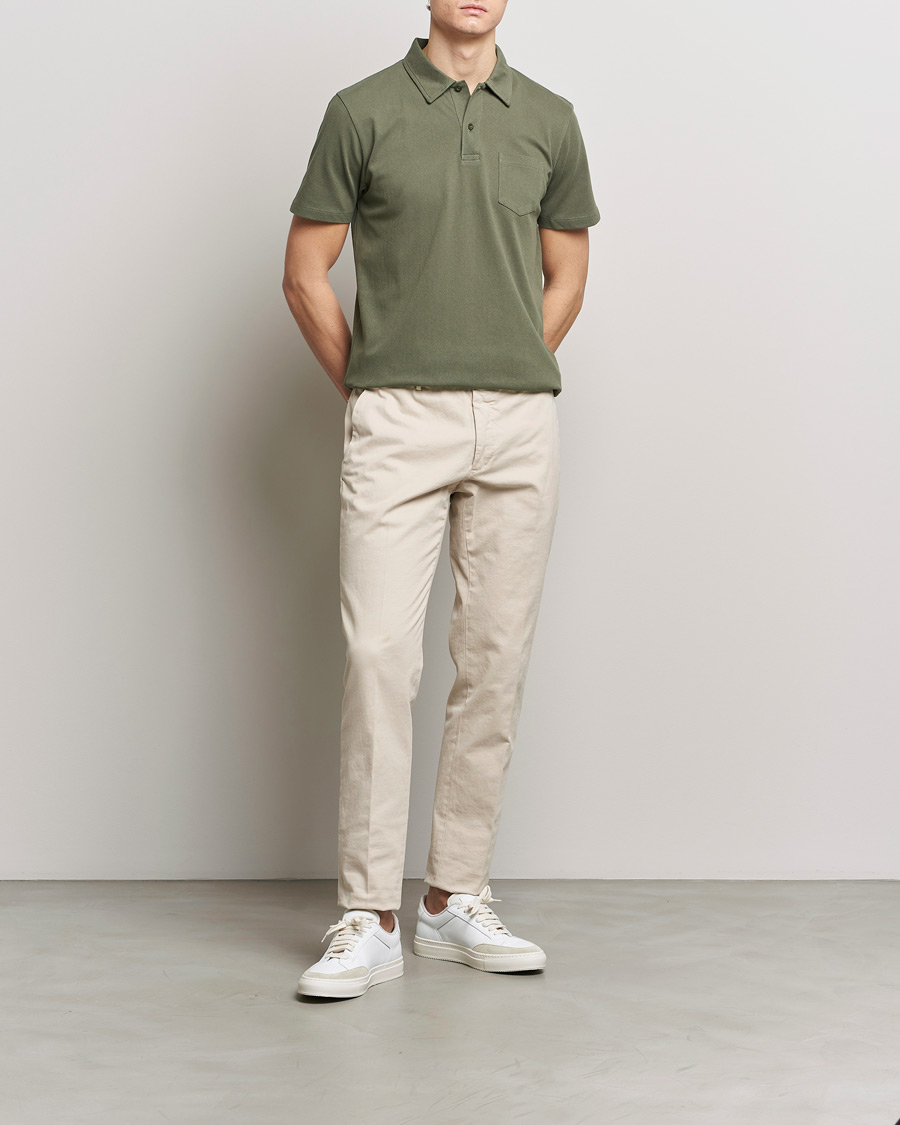 Herre | Pikéer | Sunspel | Riviera Polo Shirt Khaki
