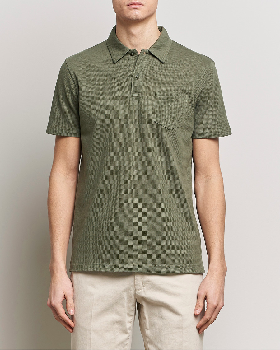 Herre | Pikéer | Sunspel | Riviera Polo Shirt Khaki