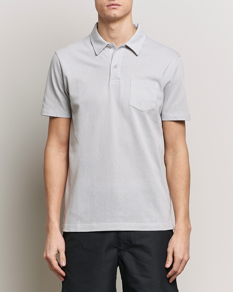 Herre |  | Sunspel | Riviera Polo Shirt Smoke