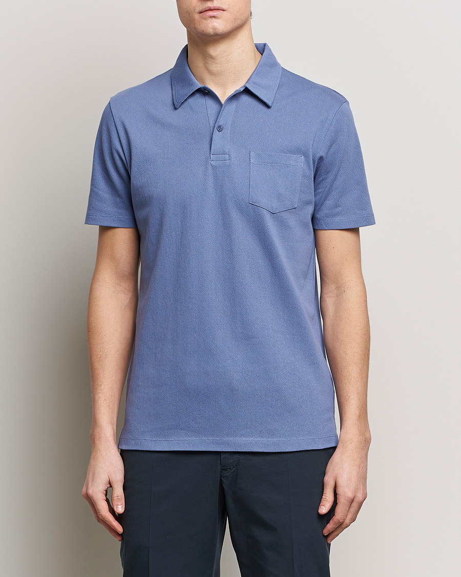 Herre | Sunspel | Sunspel | Riviera Polo Shirt Grape