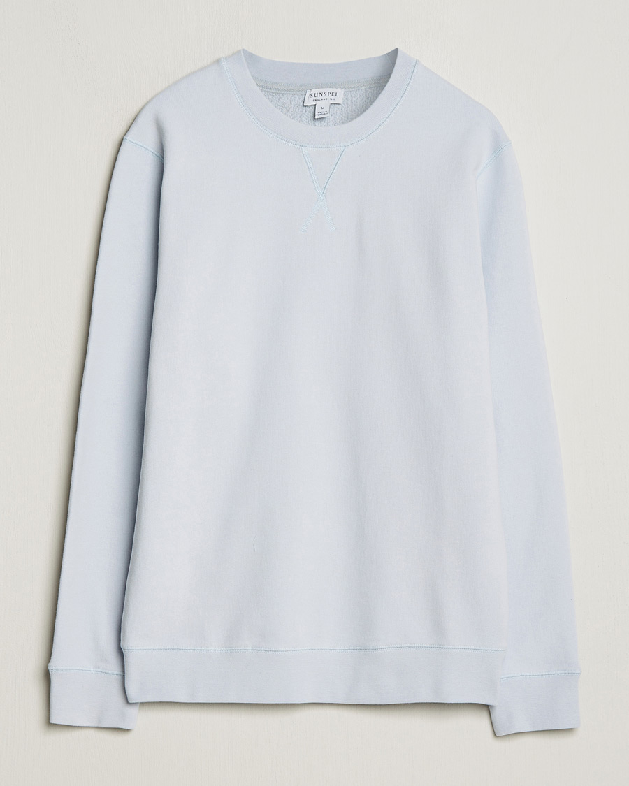 Herre | Gensere | Sunspel | Loopback Sweatshirt Light Blue