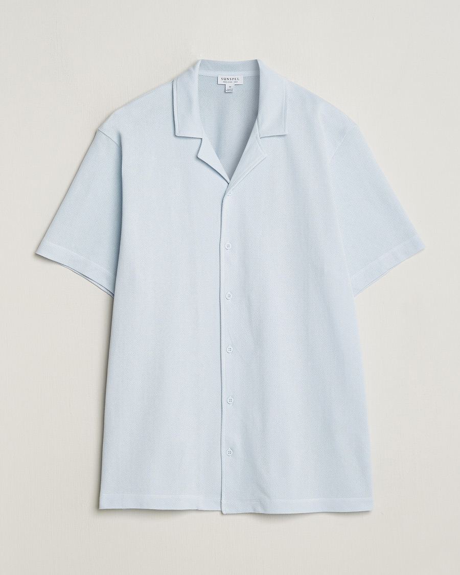 Herre | Skjorter | Sunspel | Riviera Resort Shirt Light Blue