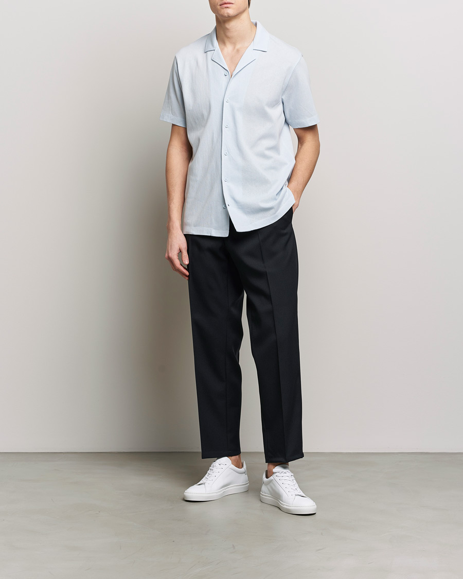 Herre | Skjorter | Sunspel | Riviera Resort Shirt Light Blue