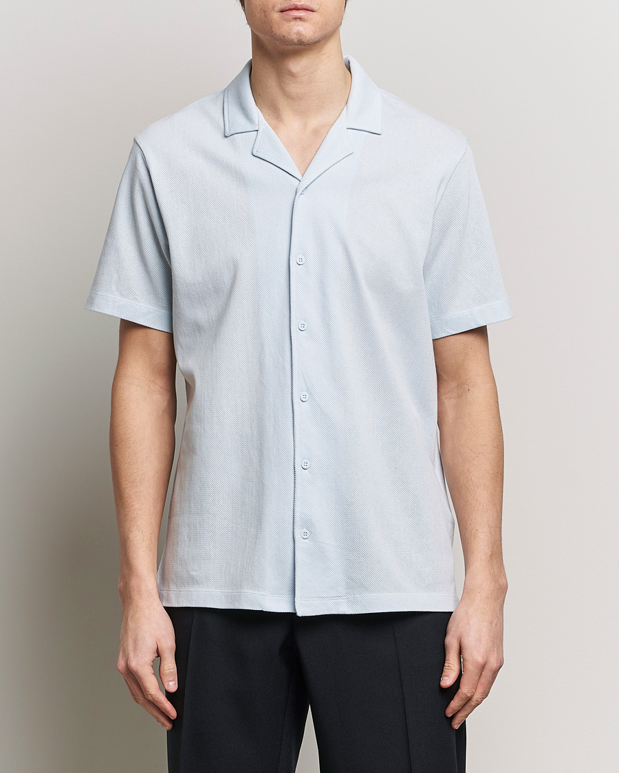 Herre | Kortermede skjorter | Sunspel | Riviera Resort Shirt Light Blue