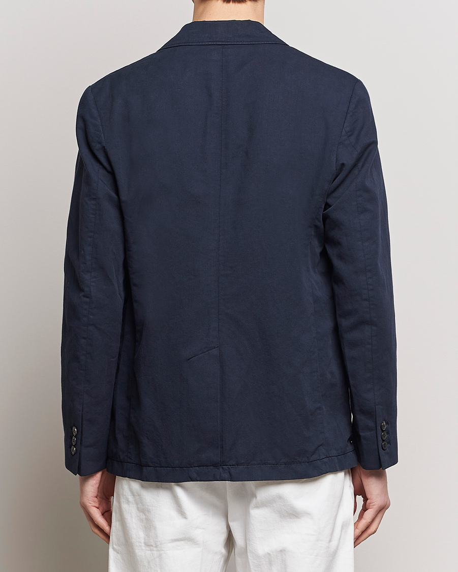 Herre | Dressjakker | Sunspel | Unconstructed Cotton/Linen Blazer Navy