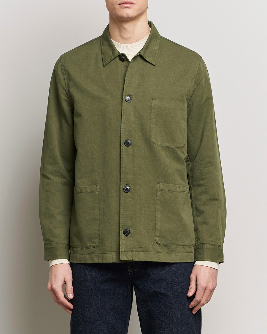 Herre | An overshirt occasion | Sunspel | Twin Pocket Cotton/Linen Jacket Khaki