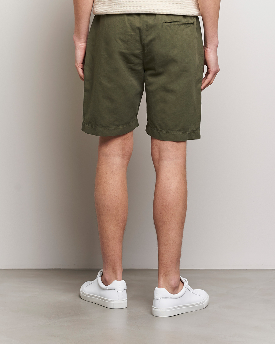 Herre | Shorts | Sunspel | Cotton/Linen Drawstring Shorts Khaki