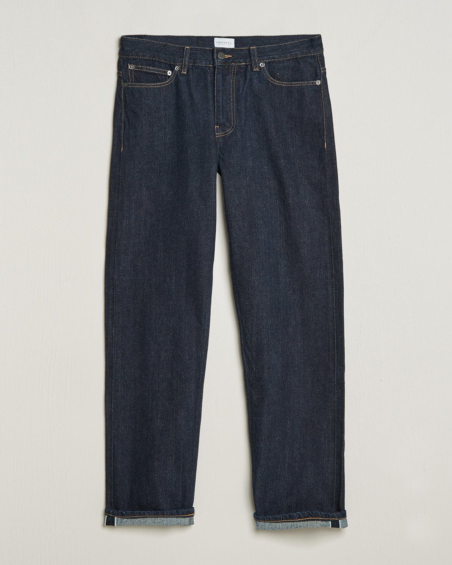 Herre | Jeans | Sunspel | Japanese Selvedge Jeans Blue