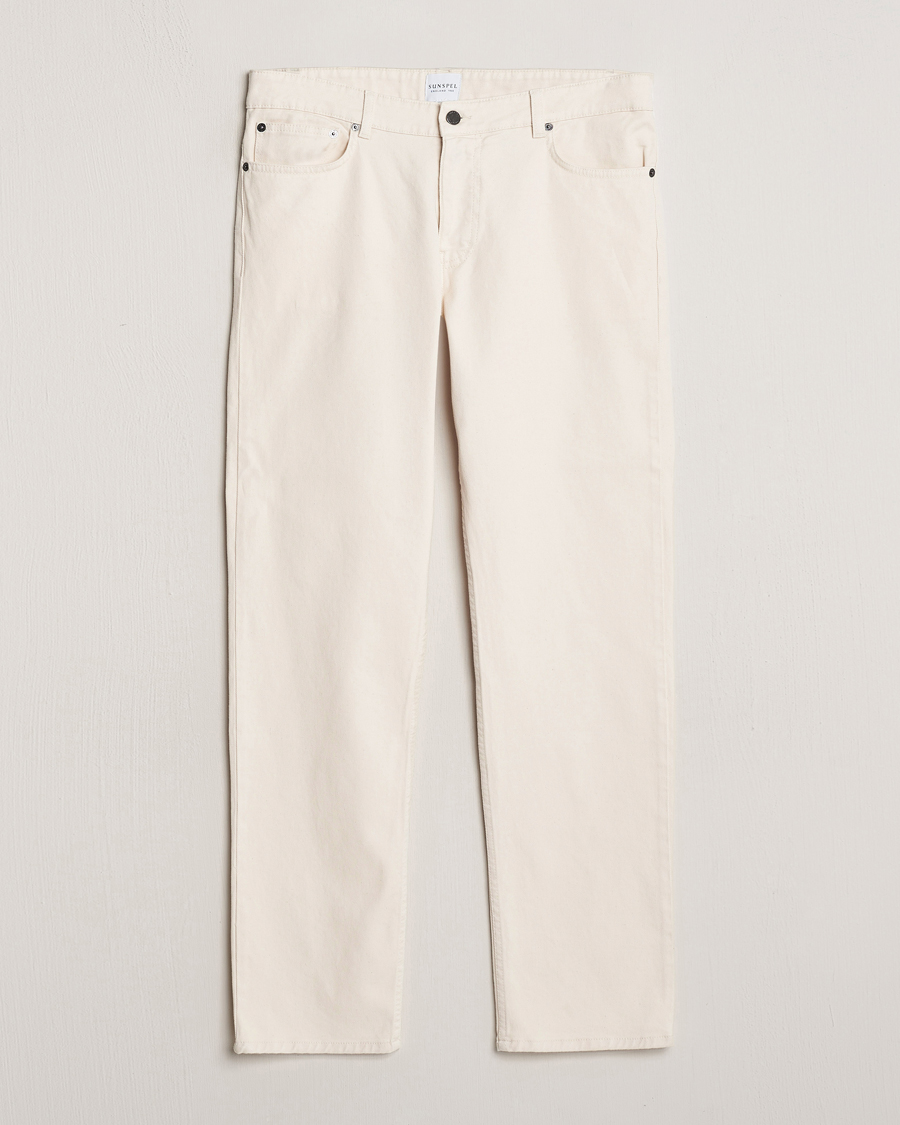 Herre | Bukser | Sunspel | Five Pocket Cotton Twill Trousers Undyed