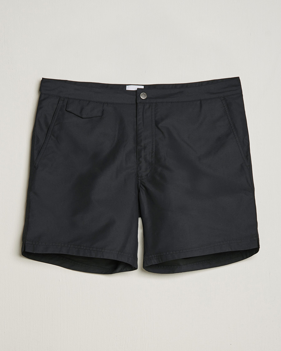 Herre | Badeshorts | Sunspel | Recycled Seaqual Tailored Swim Shorts Black