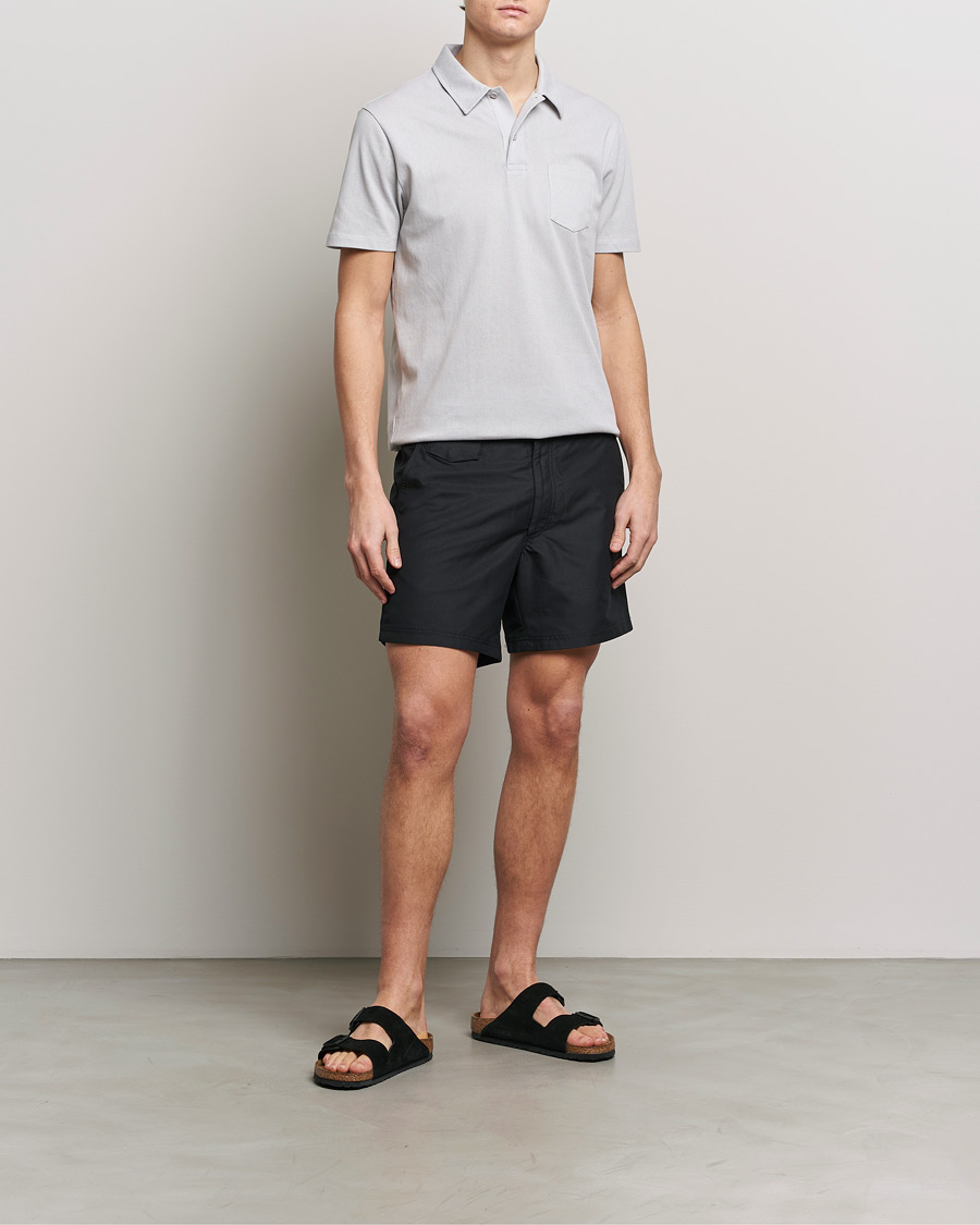 Herre | Badeshorts | Sunspel | Recycled Seaqual Tailored Swim Shorts Black