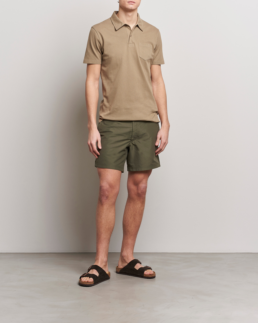 Herre | Badeshorts | Sunspel | Recycled Seaqual Tailored Swim Shorts Hunter Green