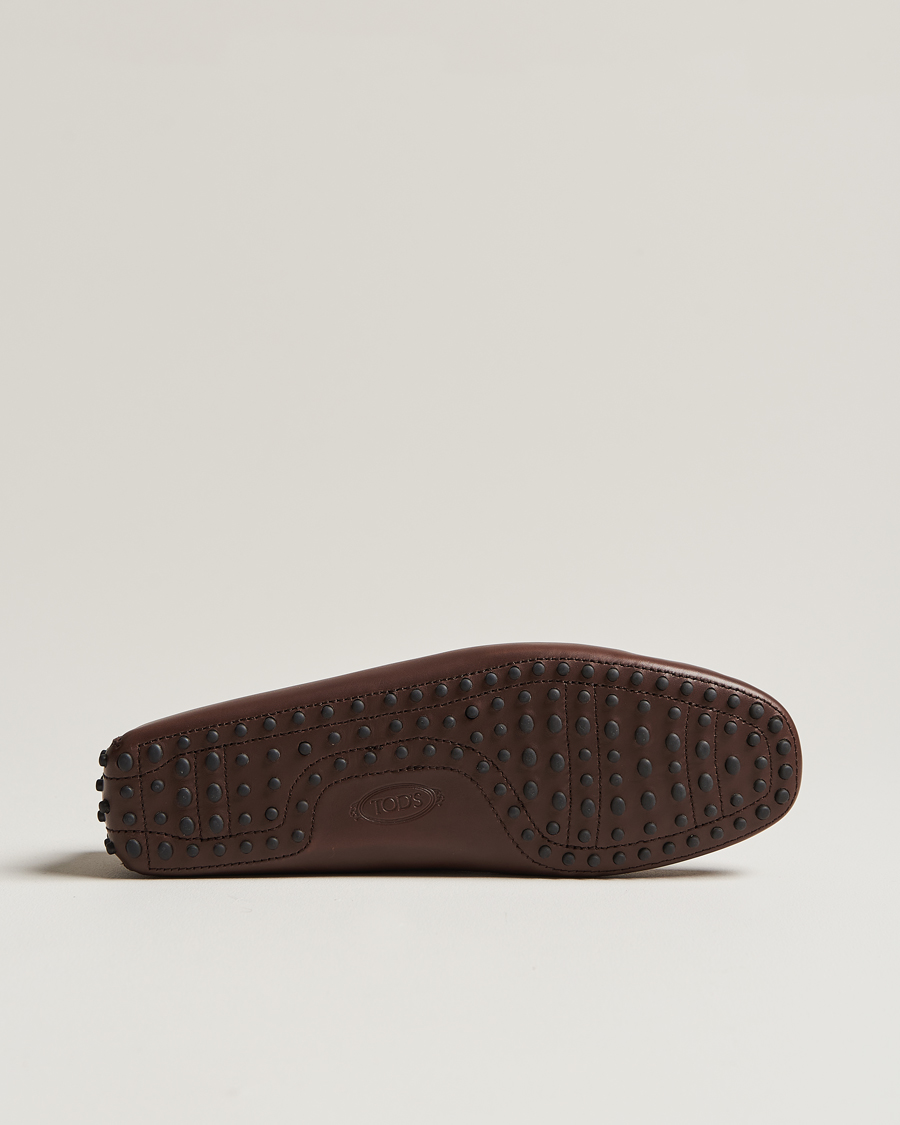 Herre | Tod's Lacetto Gommino Carshoe Dark Brown Calf | Tod's | Lacetto Gommino Carshoe Dark Brown Calf