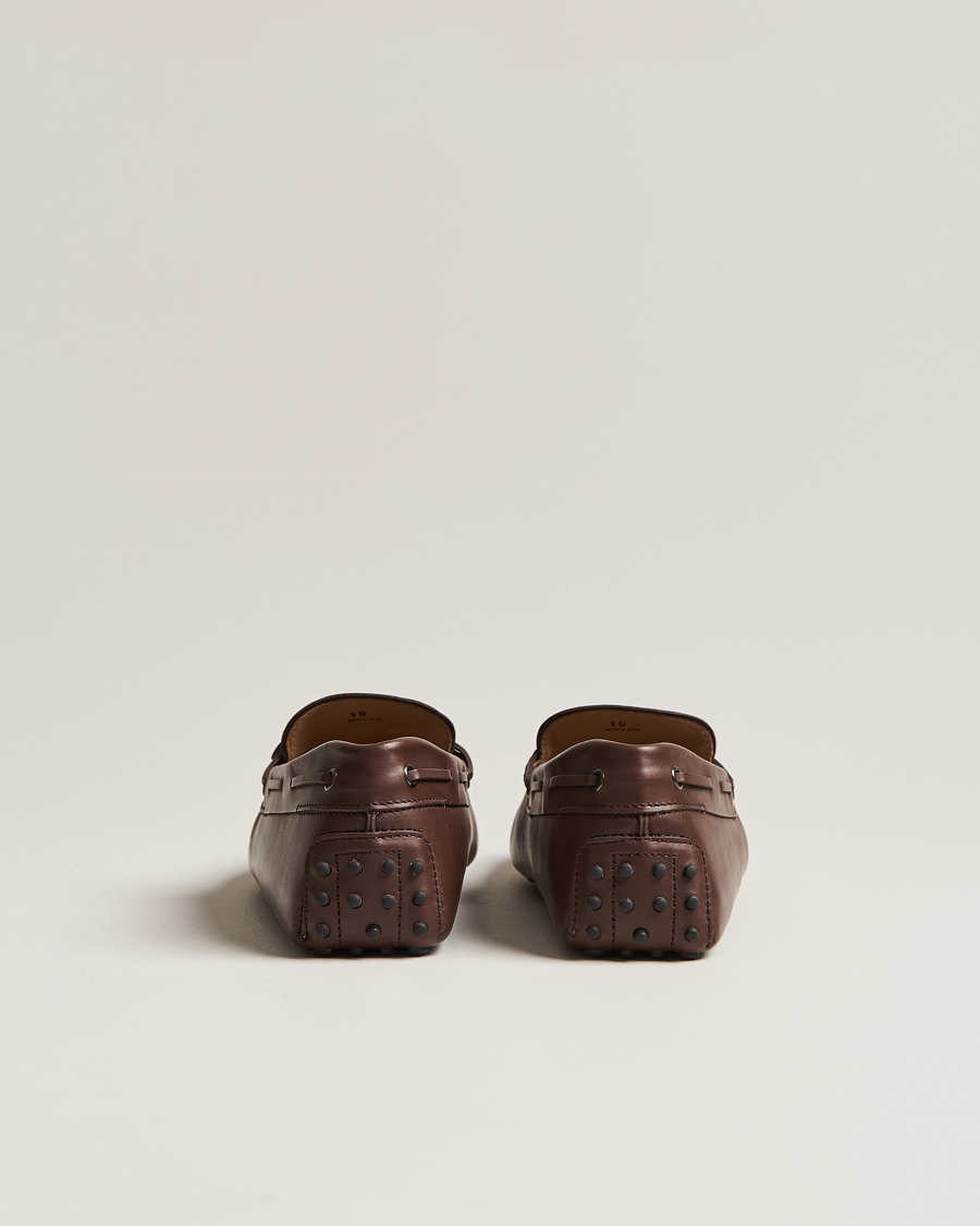 Herre | Tod's Lacetto Gommino Carshoe Dark Brown Calf | Tod's | Lacetto Gommino Carshoe Dark Brown Calf