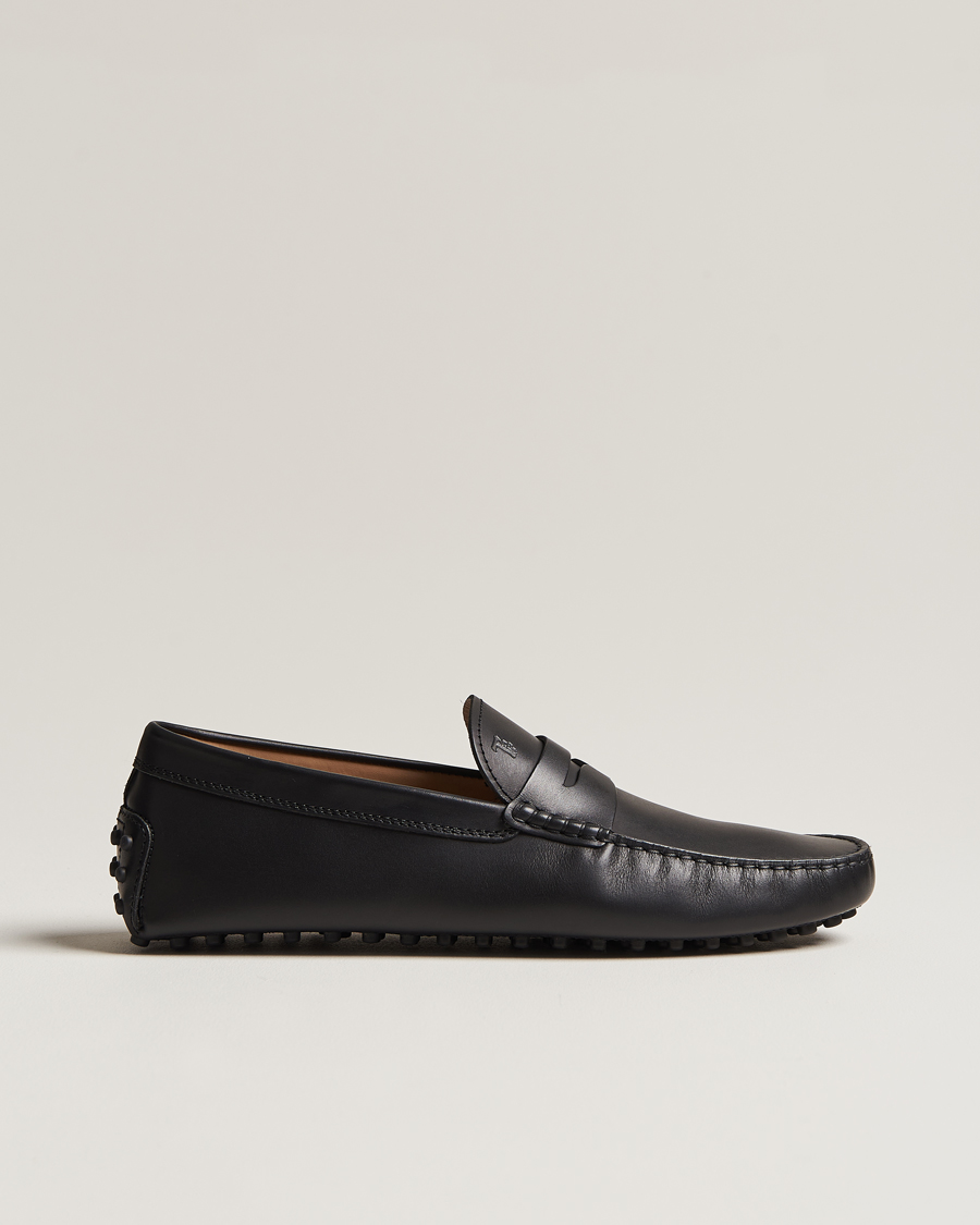 Herre | Tod's Gommino Carshoe Black Calf | Tod's | Gommino Carshoe Black Calf