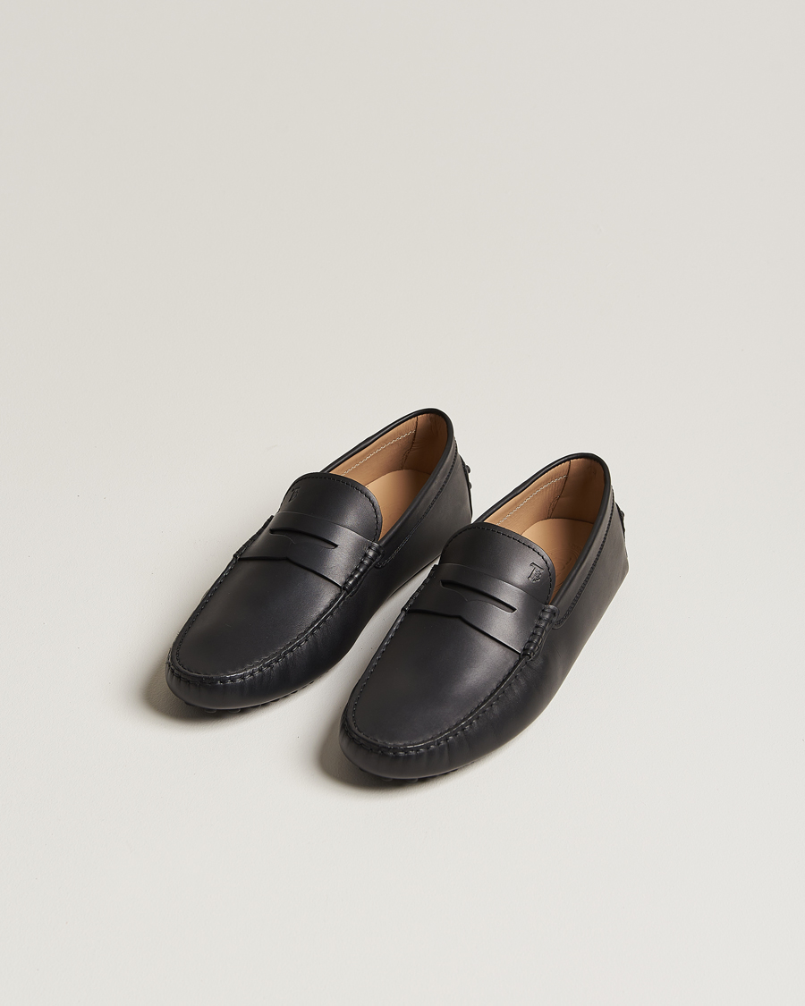 Herre | Tod's Gommino Carshoe Black Calf | Tod's | Gommino Carshoe Black Calf