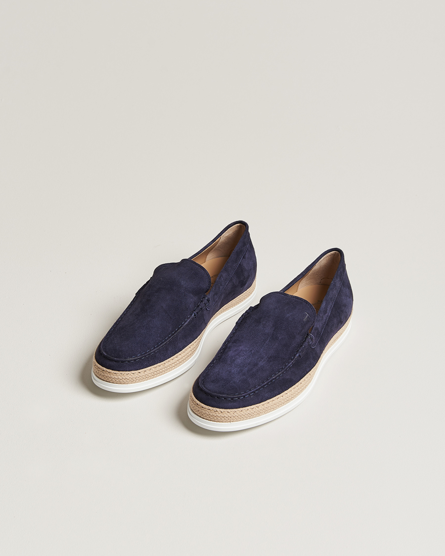Herr | Loafers | Tod\'s | Raffia Loafer Navy Suede